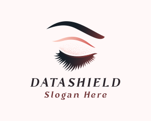 Glitter Eyelash Makeup Logo