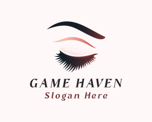 Makeup Artist - Glitter Eyelash Makeup logo design