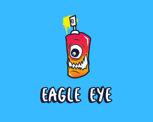 One Eyed Spray Can logo design