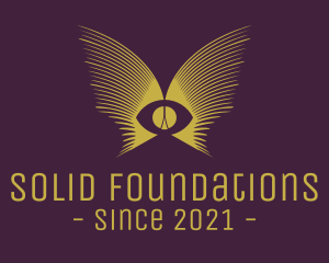 Mansion - Golden Eye Wings logo design