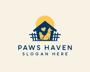 Cat Dog Shelter logo design