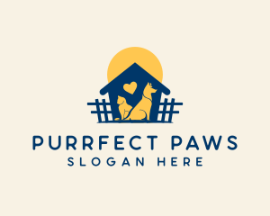 Cat Dog Shelter logo design