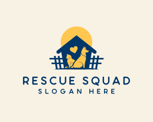Rescue - Cat Dog Shelter logo design