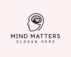 Neurologist - Mental Health Heart logo design