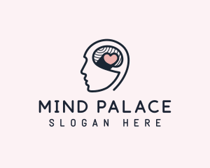 Memory - Mental Health Heart logo design