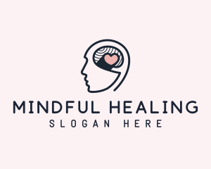 Psychiatrist - Mental Health Heart logo design