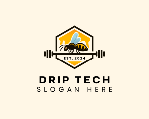 Bee Honey Dipper logo design