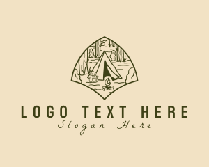 Minimalist Desert Camping  Logo