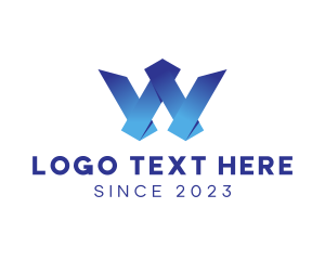 Networking - Tech Software Letter W logo design