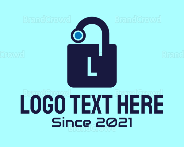 Cyber Lock Letter Logo | BrandCrowd Logo Maker