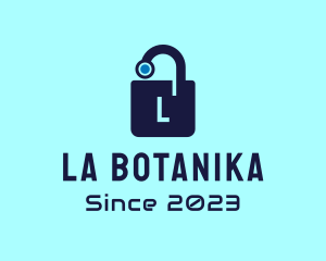 Letter - Cyber Lock App logo design