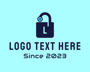 Cyberspace - Cyber Lock App logo design