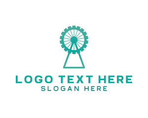 Cogs - Ferris Wheel  Gear logo design