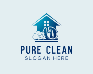 Home Cleaning Vacuum logo design