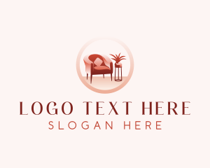 Upholstery - Lounge Furniture Decor logo design