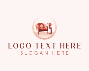 Room Decorator - Lounge Furniture Decor logo design