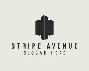 Stripes City Building logo design