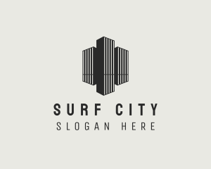 Stripes City Building logo design