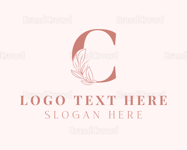 Elegant Leaves Letter C Logo