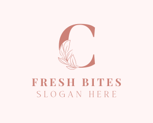 Beauty Wellness - Elegant Leaves Letter C logo design