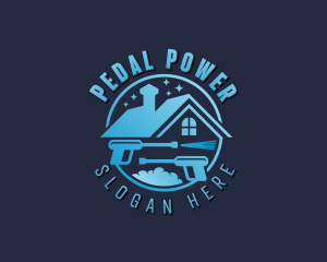 Roof Cleaner Power Washing logo design