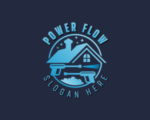 Roof Cleaner Power Washing logo design