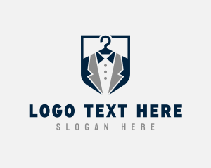 Tuxedo Suit Fashion Logo