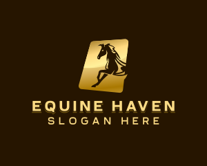 Equine Horse Stallion logo design