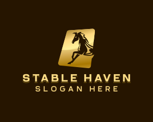 Equine Horse Stallion logo design