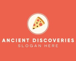 Pizza Slice Circle logo design