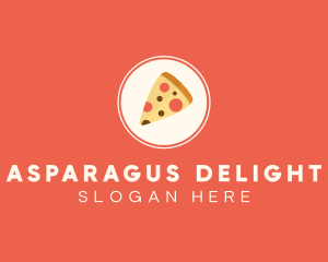 Pizza Slice Circle logo design