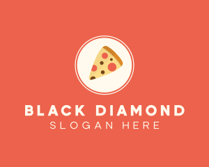 Pizza Slice Circle logo design