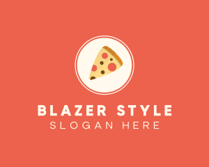 Pizza Slice Circle logo design