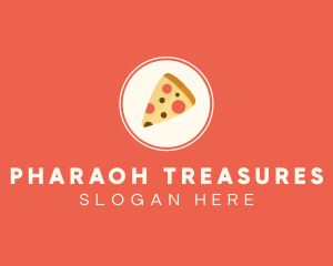 Pizza Slice Circle logo design