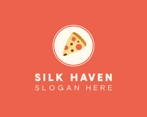 Pizza Slice Circle logo design