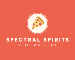 Pizza Slice Circle logo design