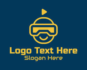 Yellow - Virtual Reality Avatar logo design