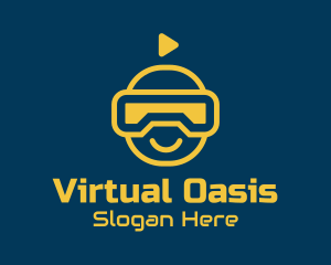 Virtual Reality Avatar logo design