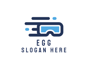 Modern - Virtual Reality Goggles logo design