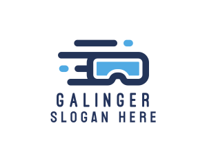 Fly - Virtual Reality Goggles logo design