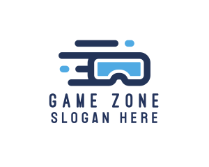 Virtual Reality Goggles logo design