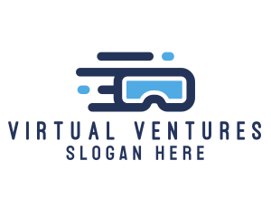 Virtual Reality Goggles logo design