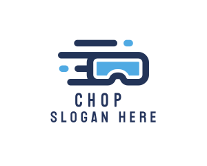 Fast - Virtual Reality Goggles logo design