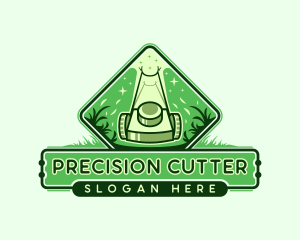 Grass Cutter Mower logo design