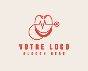 Heart Stethoscope Pulse Logo