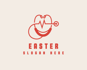 Medical Center - Heart Stethoscope Pulse logo design