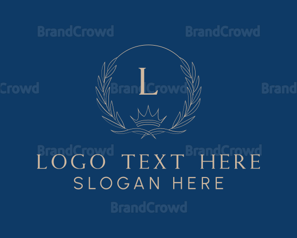 Crown Wreath Luxury Logo