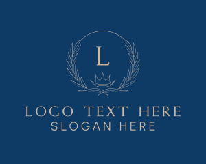 Crown Wreath Luxury Logo