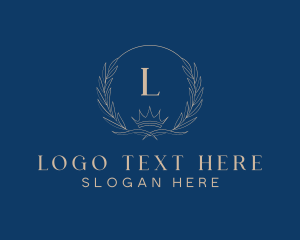 Luxe - Crown Wreath Luxury logo design