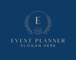 Planner - Crown Wreath Luxury logo design